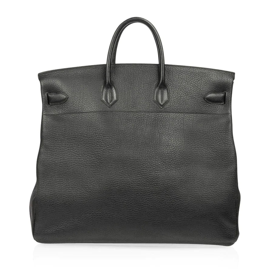 Birkin 50 HAC Black Fjord Leather Bag