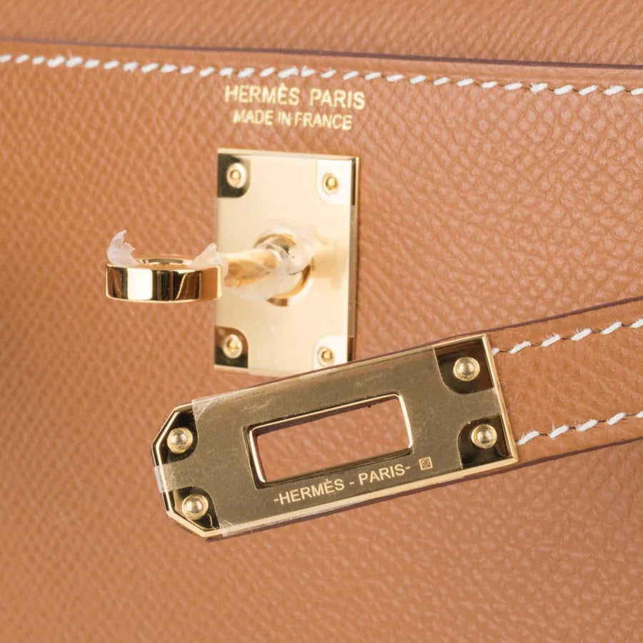 Mini Kelly 20 Sellier Gold Epsom Leather Bag